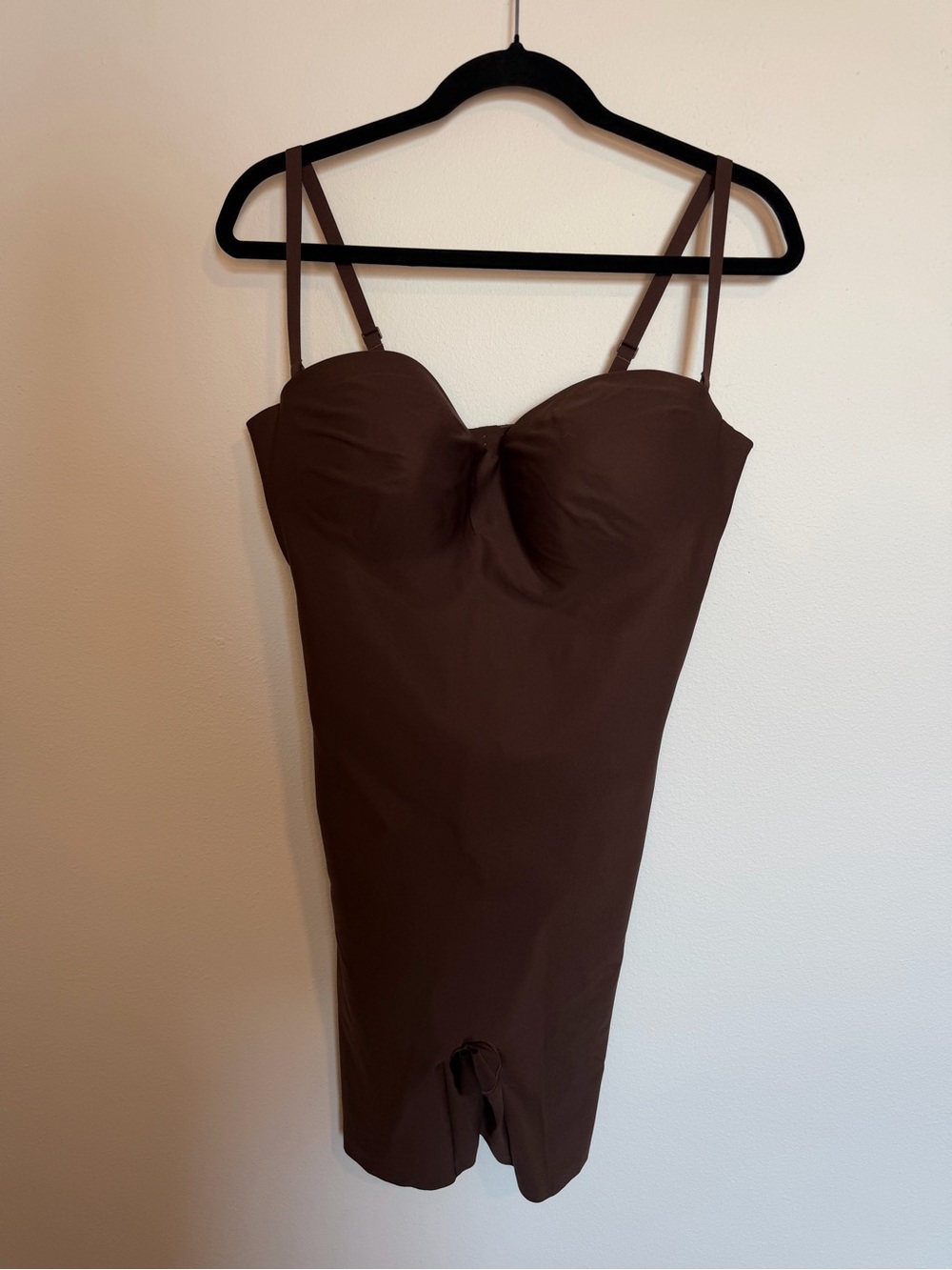 SKIMS Cocoa Zoned Underwire Mid-Thigh Shapewear Bodysuit 2X